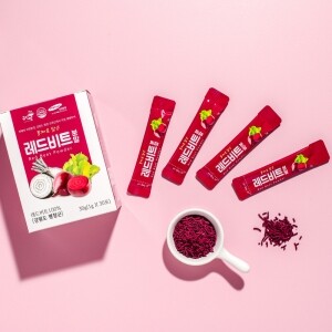 <b>유진팜 레드 비트분말 비트 가루 스틱 X 30개입 </b> [원산지:국산(강원도 평창군)]